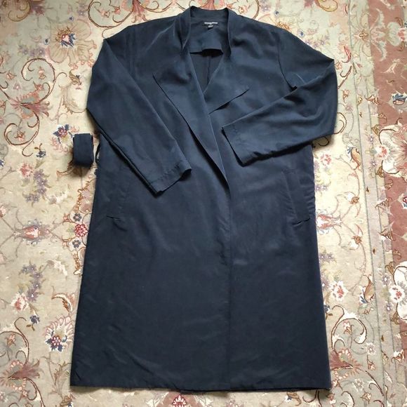 American Apparel Lightweight Vegan Silk Dylan Trench - Picture 6 of 13